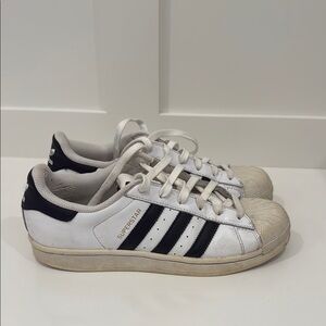 Adidas Superstar White with Black Stripes